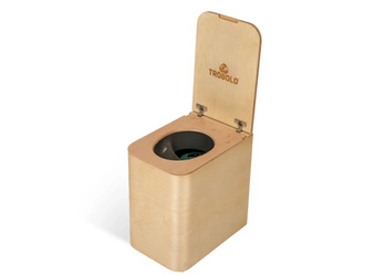 TROBOLO SilvaBlœm - wooden composting toilet with urine separation, natural wood