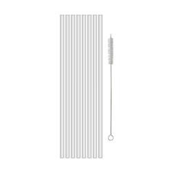 Zestaw 8 sztuk wielorazowych słomek CHEERS