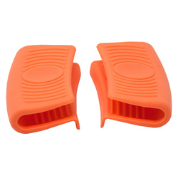RoadBaker Orange Silicone Handlebar Grips 8cm