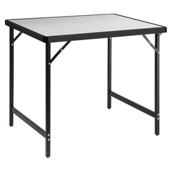 Stół kempingowy Toruń 2 czarny jasnoszary 80cm 30kg 2os