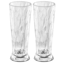 Koziol Superglas CLUB Szklanki 500ml Jasne 8,5cm Zestaw 2s