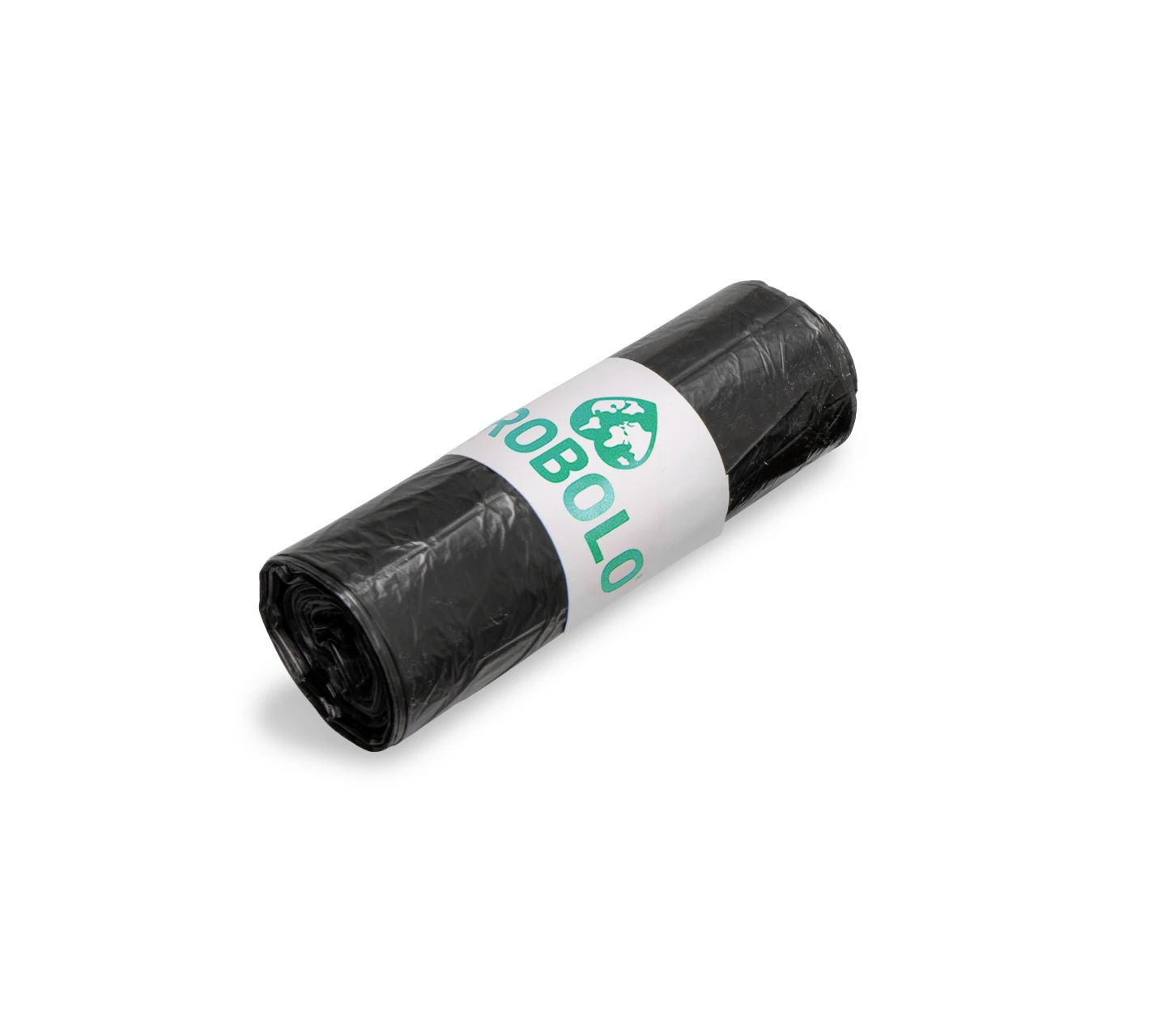 TROBOLO recycled plastic inlays 6.5 l in the solids container and a roll of 20